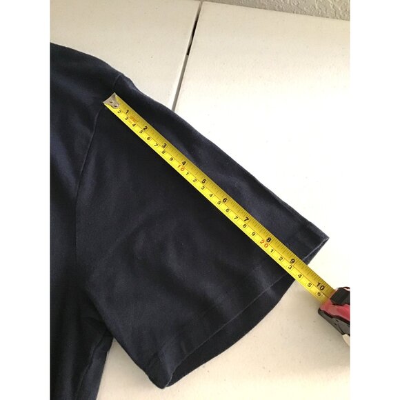 Volcom Mens Polo Shirt Large Cotton Navy Blue - Picture 4 of 7